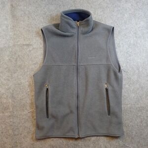 Patagonia Vest Mens Small Gray Synchilla Fleece Full Zip Sleeveless 25182F6